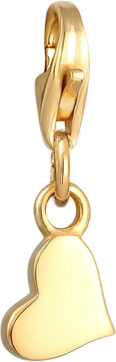 Detalle de Nenalina Herz Infinity Karabiner Charm Anhänger aus 925 Sterling Silber (0412621621) für Bettelarmband