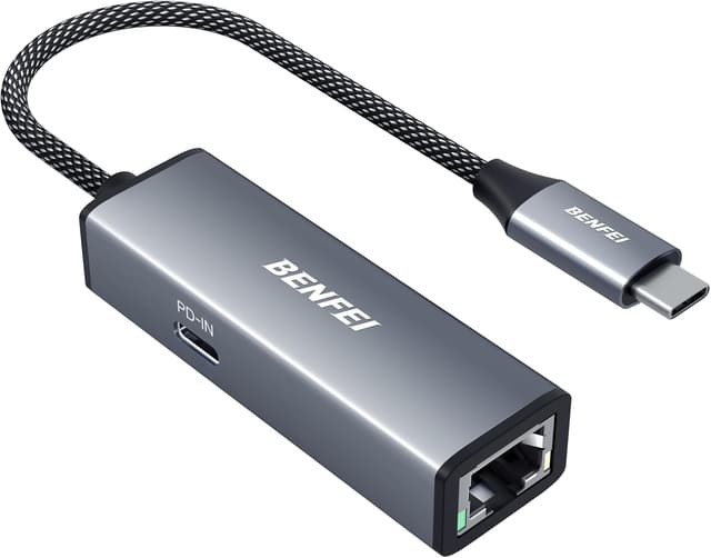 Detalle de BENFEI USB-C to Ethernet Adapter 100W ๐