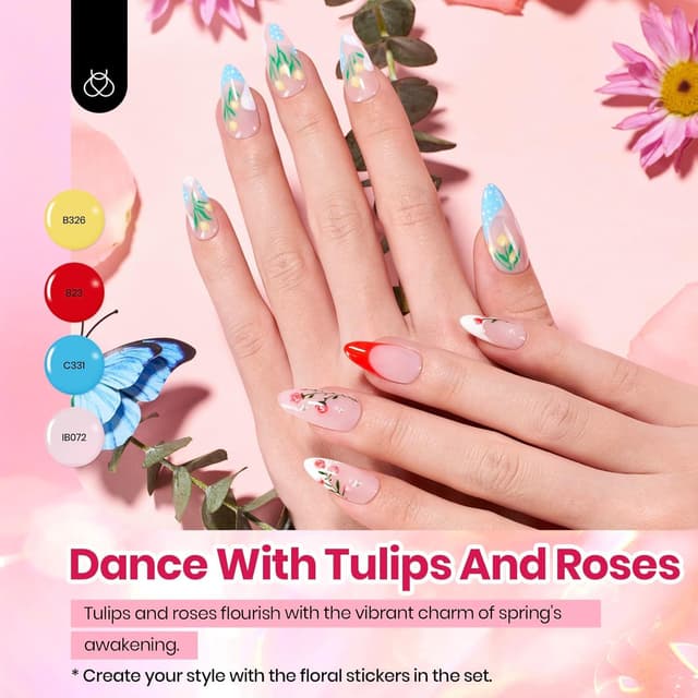 Detalle de beetles Gel Polish Beetles Gel-Nagellack-Set mit UV-LED Aushärtung – 36 Farben aus der Petal Symphony Collection