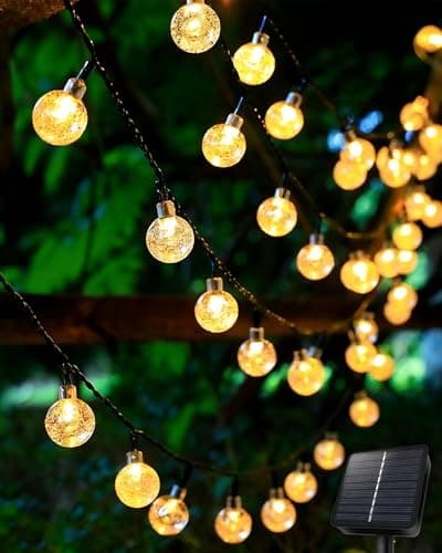 Detalle de AdalyRoma Cadena solar 6 m con 30 bolas