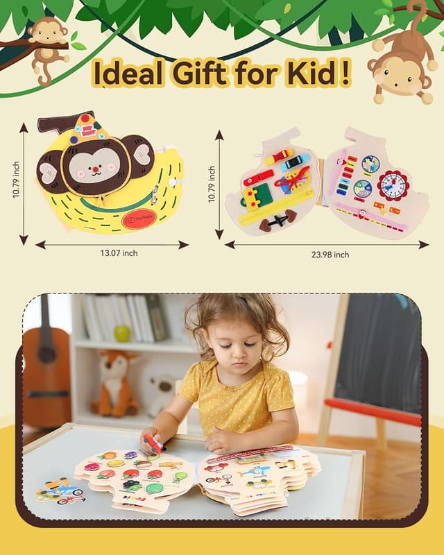 Thumbnail 3 de Heypappy Busy Board 12 in 1 Montessori