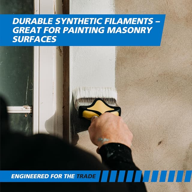 Detalle 2 de Harris Trade Angled Masonry Brush 4.75" for brick and block painting