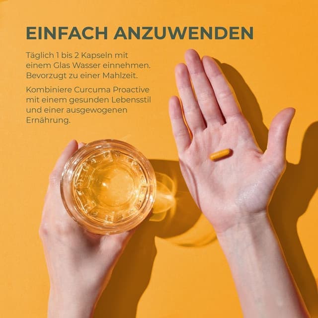Detalle de Primal Harvest Curcuma Proactiv – 60 Kapseln mit 95% Curcuminoiden & BioPerine, vegan, laborgeprüft