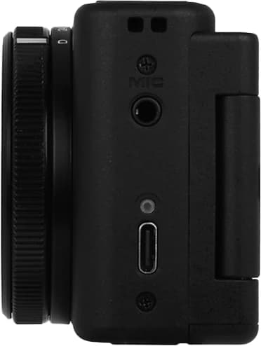 Detalle de Yashica City 300 Schwarz – Digitalkamera für 4K-Videos, RAW & externe Blitznutzung