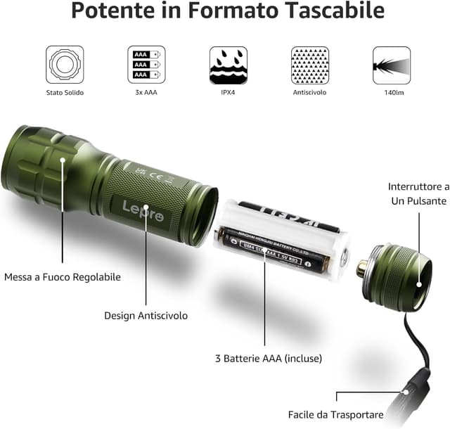 Thumbnail 4 de LE LE1000 Torcia LED 10,9 cm