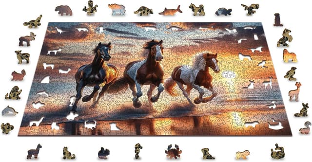 Thumbnail 4 de WOODEN.CITY Puzzle in legno 1000 pezzi Cavalli selvaggi