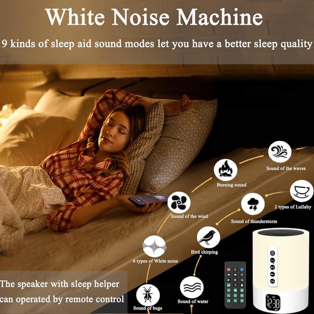 Thumbnail 1 de Biseoamz Night Light Bluetooth Speaker 5.0