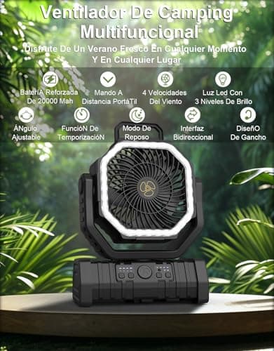 Thumbnail 1 de Richday Ventilador Camping 20000mAh 💨