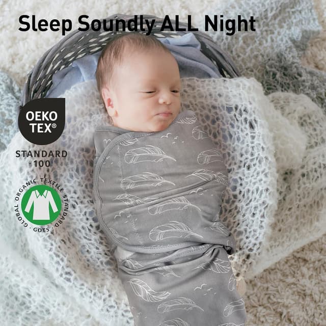 Detalle 2 de Bio-Baumwolle Baby Wickelsack 3er Pack