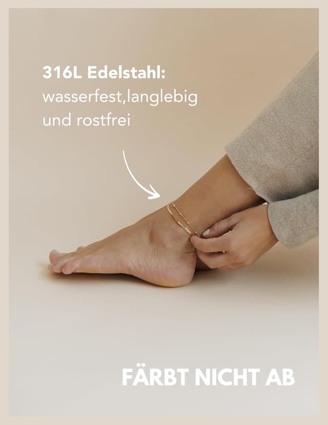 Detalle de Gd. GOOD.designs Fußkettchen verstellbar 22–27 cm