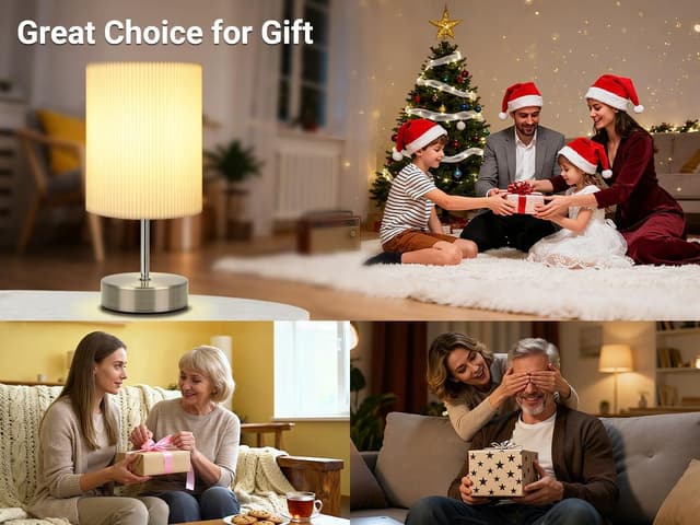 Detalle 2 de HSLighting Touch Control 3-way Dimmable Bedside Lamp