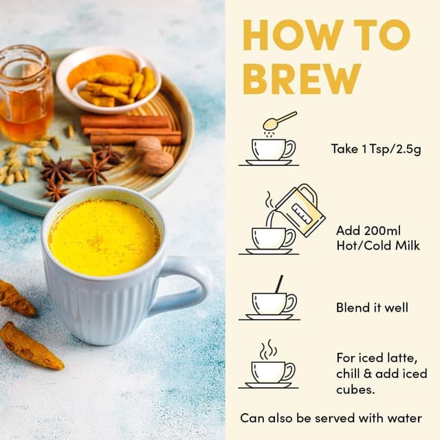 Thumbnail 6 de VAHDAM Latte Cúrcuma Jengibre ☕ 100g Sin Cafeína