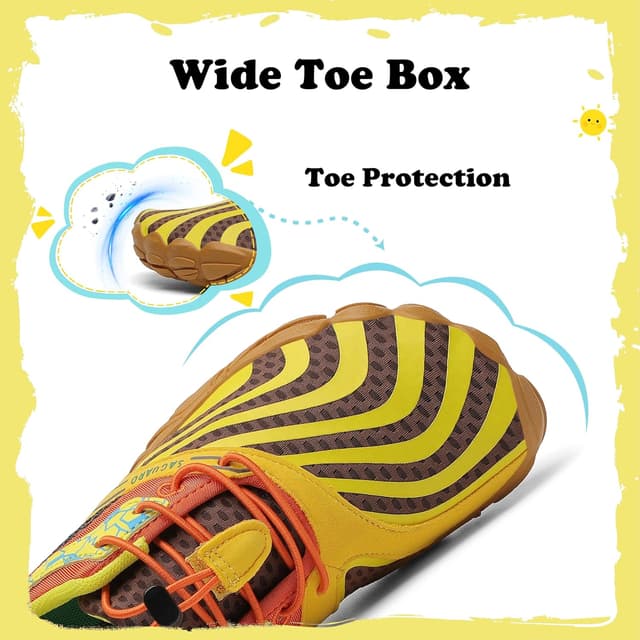 Detalle de SAGUARO Scarpe Barefoot Bambini da trail running a piedi nudi, GR.24-36