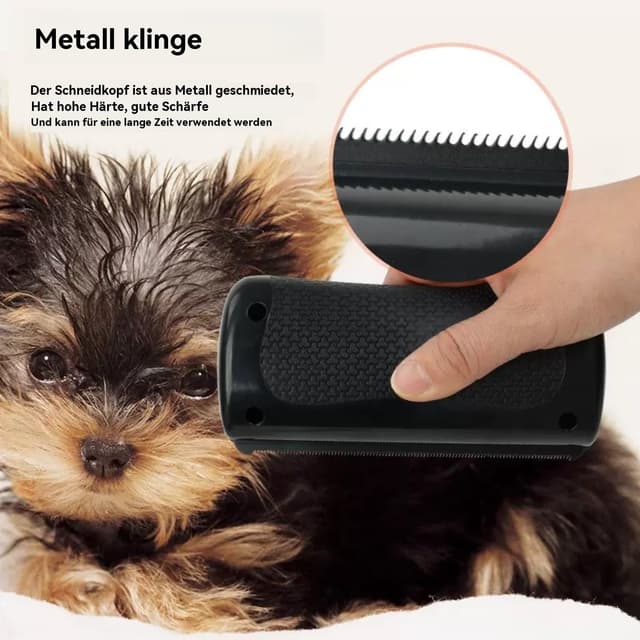 Detalle de Hundebürste Fellwunder Entfilzungskamm mit Edelstahlzähnen – Professioneller Entfilzungskamm für Hund, Katze, Pferd & Kaninchen
