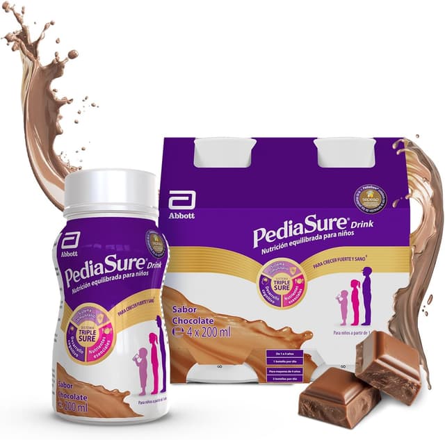 Detalle de PediaSure drink Sabor Chocolate 4x200 ml