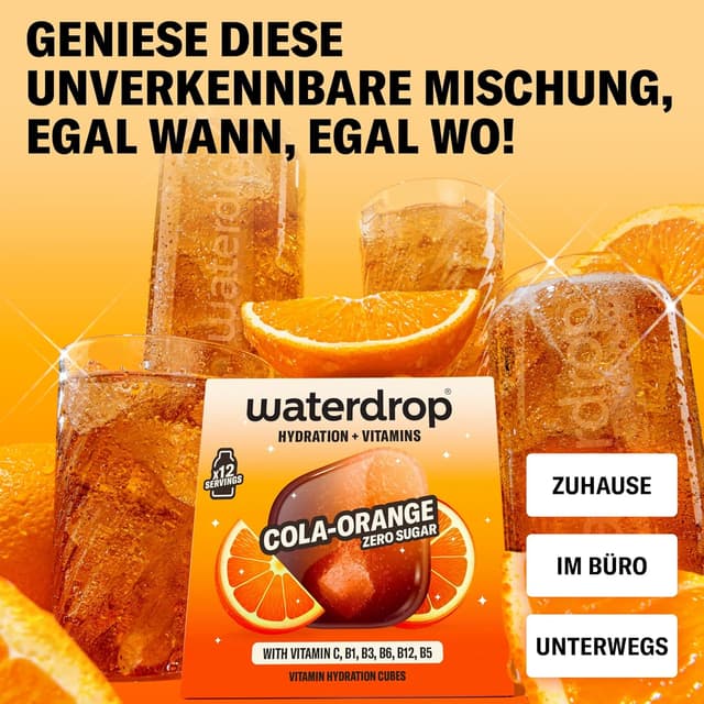 Thumbnail 3 de waterdrop® Cola x Orange 36 Würfel 🥤