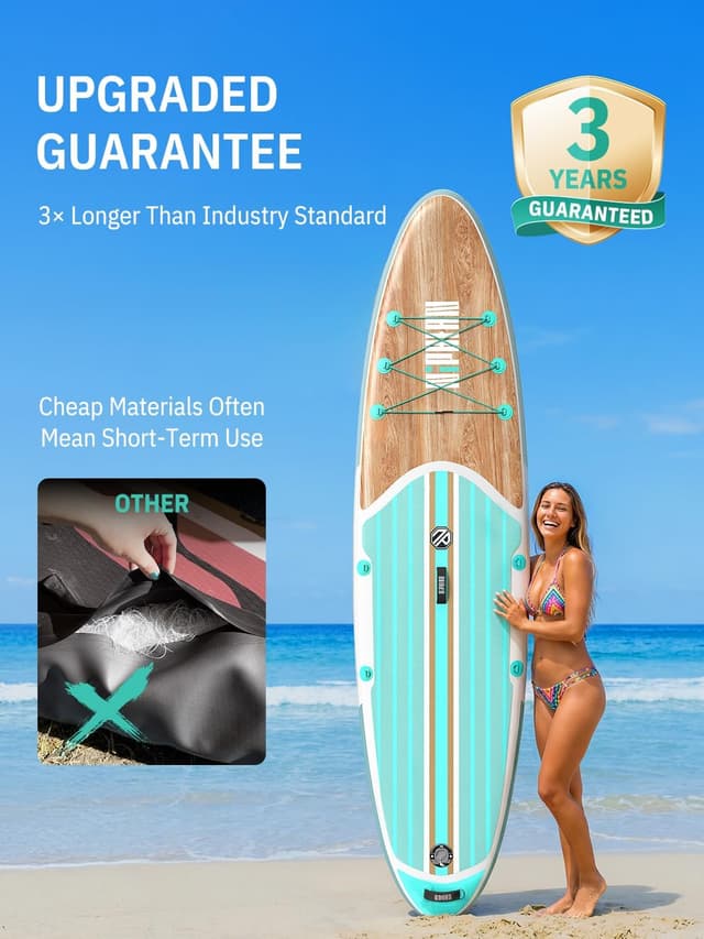 Detalle de Niphean Stand-up-Board 320 cm mit Sitz und Zubehör, Tragkraft bis 200 kg – SUP für 2 Personen