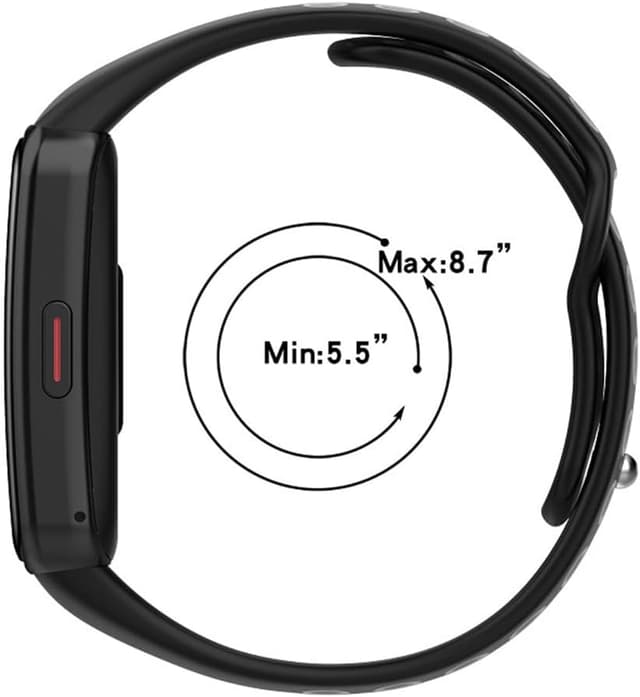 Detalle 2 de BYISYUE breathable silicone sport watch strap for Huawei Band 6 / 6 Pro / 6 NFC & Honor Band 6