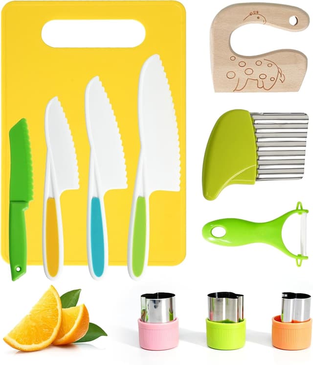 Detalle de Kids Knife Set 11 piece Montessori tools