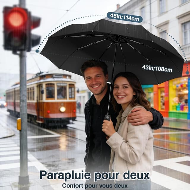 Thumbnail 3 de ZOMAKE parapluie compact coupe-vent 32 cm