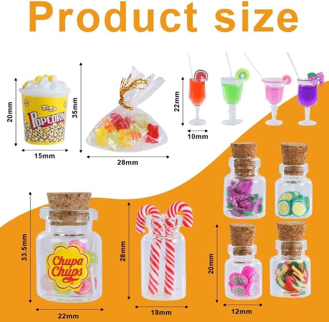 Detalle 2 de Aolso maison de poupée miniatures, 14 pièces