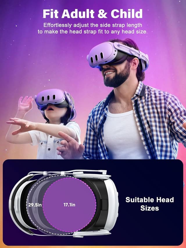 Detalle de WaverVR VR head strap with 6000mAh battery