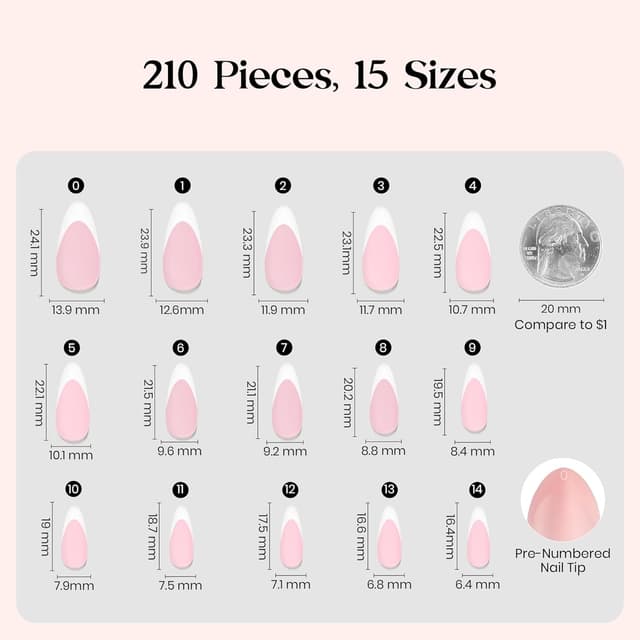 Detalle 2 de Beetles French Tips 210 rosa