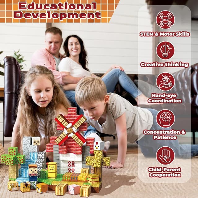 Thumbnail 5 de Magnetische Bausteine 150 Stück für Kinder