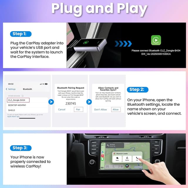 Thumbnail 3 de Alltotive S1 Wireless CarPlay Adapter