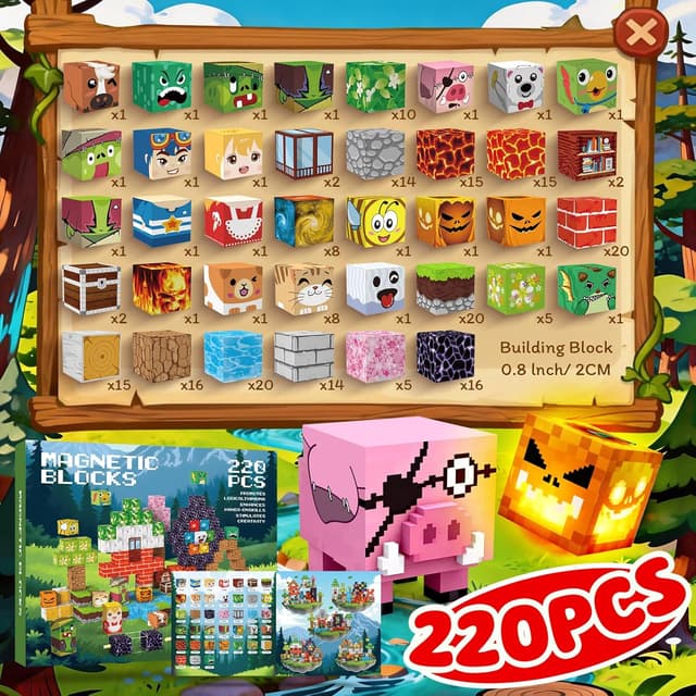 Thumbnail 2 de Crifeton 220 PCS blocchi magnetici 2cm 🧩