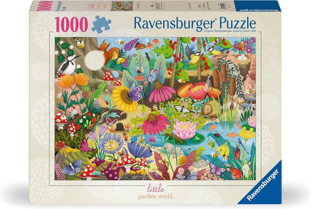 Detalle 2 de Ravensburger Puzzle 1000 Pezzi “Il Piccolo Mondo del Giarno” (70 x 50 cm) per adulti, +14 anni
