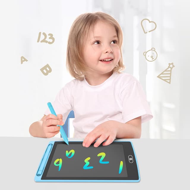 Detalle de LCD-Schreibtafel für Kinder 10,5 Zoll (2er-Set) – Maltafel zum Kritzeln & Zeichnen für Mädchen und Jungen