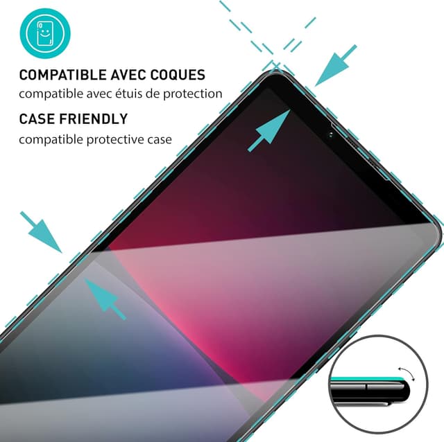Detalle 2 de smartect Verre Trempé 9H (lot de 3) pour Sony Xperia 10 IV – Protection d’écran anti-rayures sans bulles