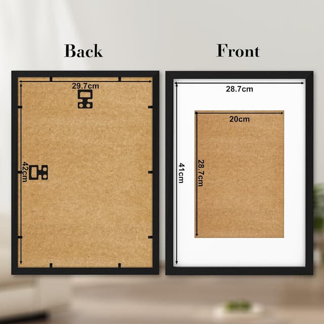 Detalle 2 de A3 Frame Wooden Photo Frame 29.7x42 cm