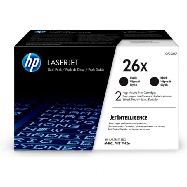Detalle de Tóner original HP LaserJet 26x Alta capacidad negro (pack de 2 unidades)