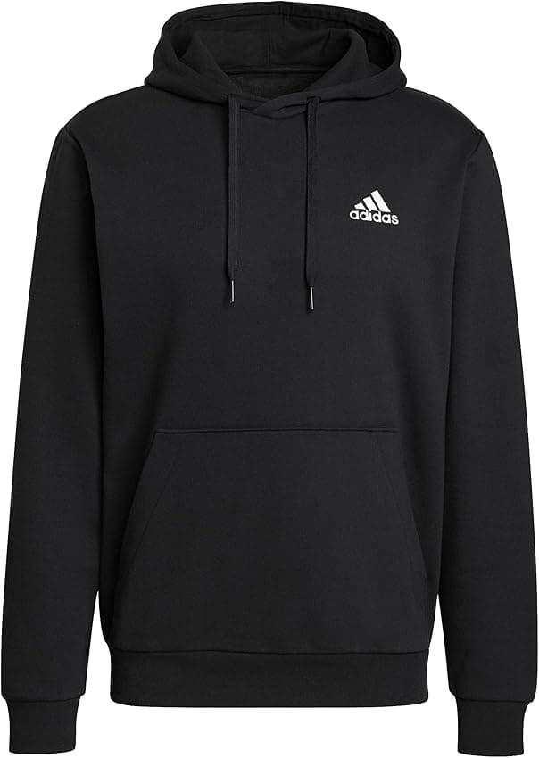 Thumbnail 2 de Sudadera adidas Hombre Essentials Fleece 🧥 Black/White, M