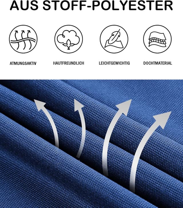 Detalle de JACKETOWN Polo Shirt da uomo a manica corta ad asciugatura rapida, traspirante e con bottone davanti