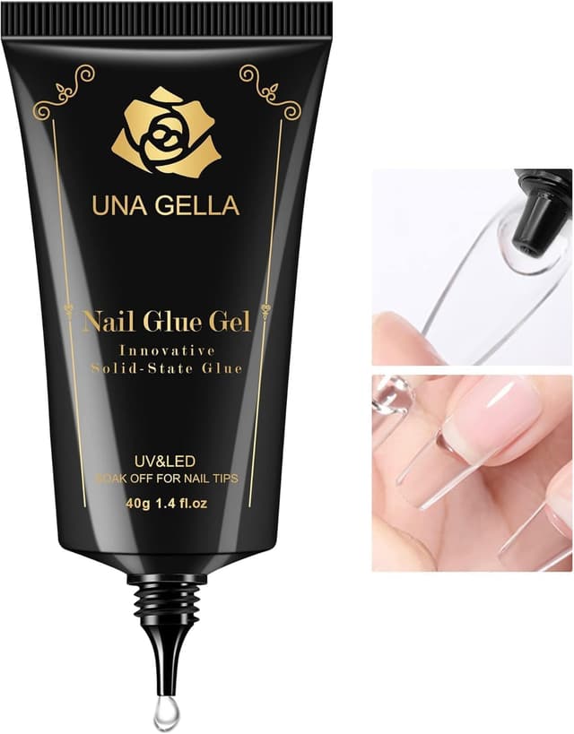 Detalle de UNA GELLA Nagelkleber Entferner für Press On Nails – acetonfrei, 30 ml, mit integriertem Hebel