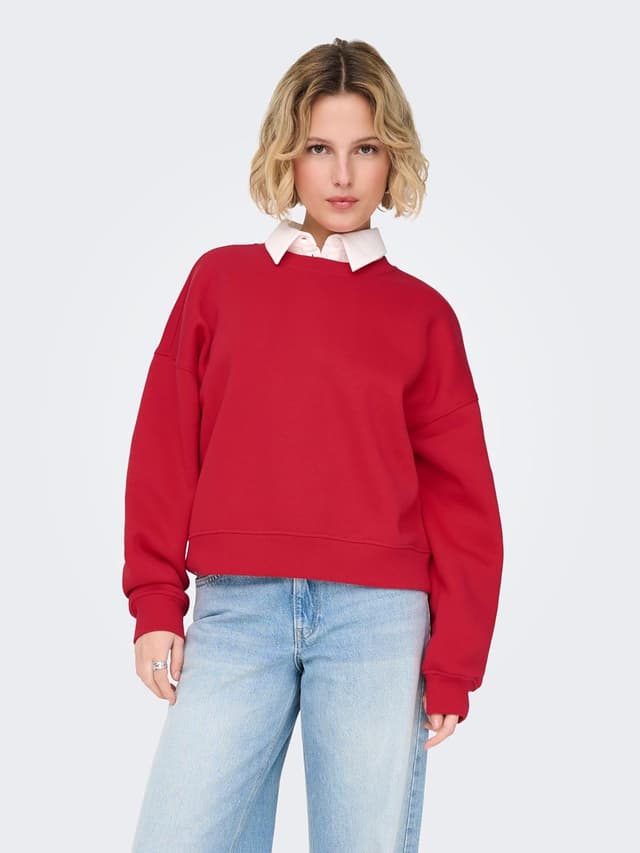 Detalle de Only Onlbest L/S Crew Neck Swt NOOS da donna: felpa basic morbida e intramontabile