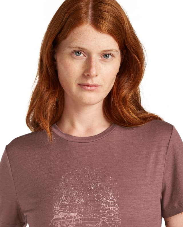 Thumbnail 4 de Icebreaker W Merino 150 Tech Lite SS Tee Van Camp camiseta mujer