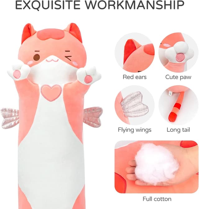 Thumbnail 1 de Mewaii Gato de Peluche 50cm, Almohada y Juguete