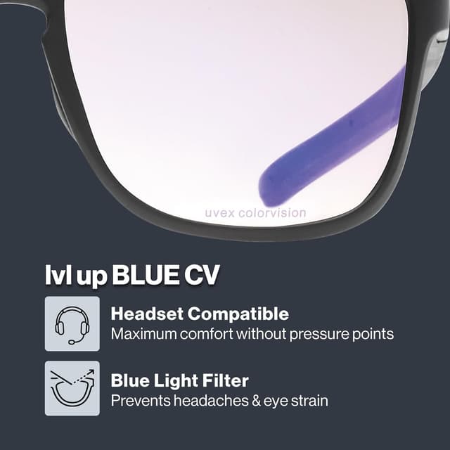 Thumbnail 1 de uvex lvl up BLUE CV occhiali gaming filtro luce blu