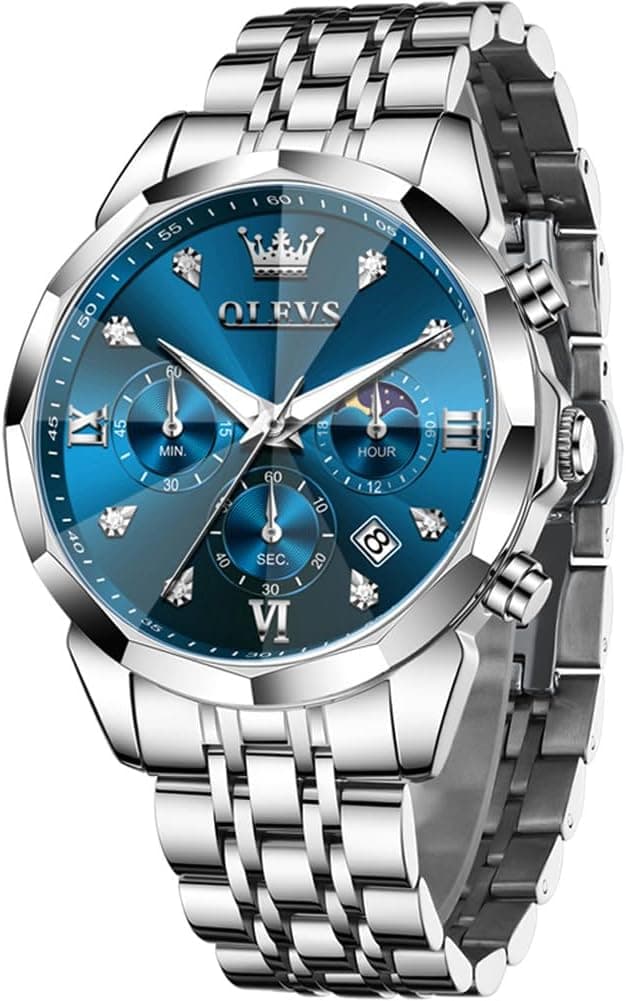 Detalle de OLEVS Quarz Herrenarmbanduhr mit Chronograph