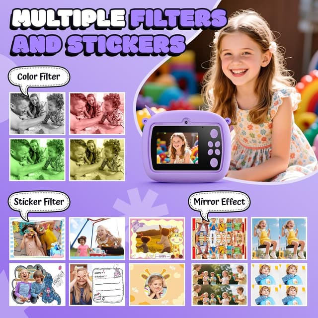 Detalle de YOZISS Bambini Fotocamera istantanea 1080P