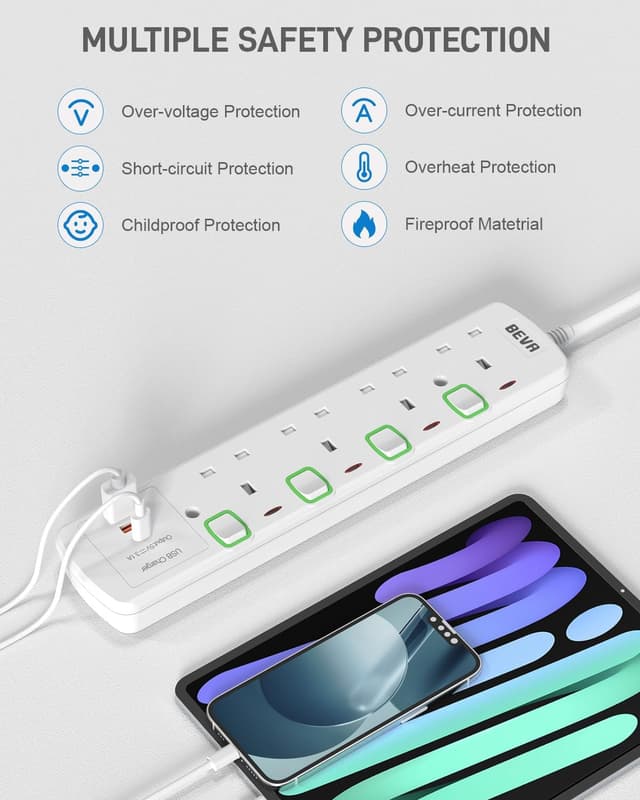 Thumbnail 6 de BEVA 4-way extension lead with 1.5m