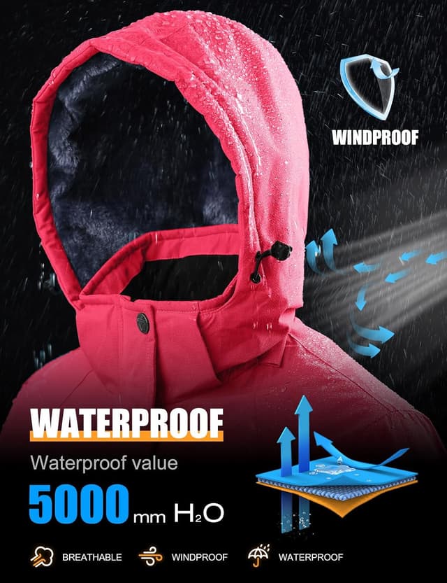 Thumbnail 4 de YSENTO Womens Waterproof Winter Jacket