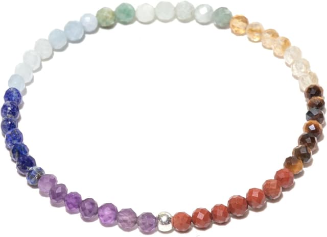 Detalle de BERGERLIN 7 Chakra Armband aus Naturstein