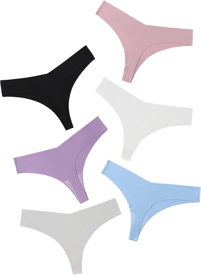 Thumbnail 3 de DEANGELMON Seamless Thongs for Women No Show Underwear