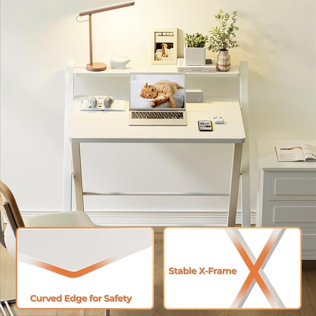 Thumbnail 6 de GreenForest Folding Desk No Assembly Required