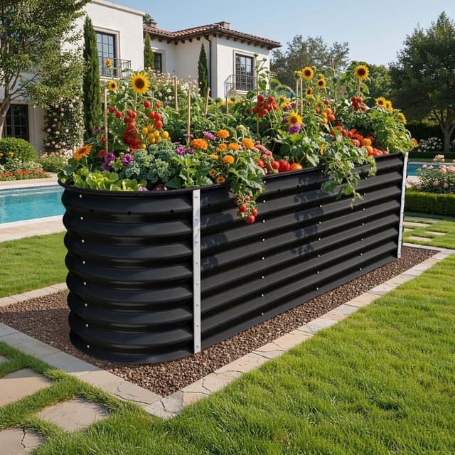Detalle de YITAHOME Raised Garden Bed 96x24 ft 239 gal